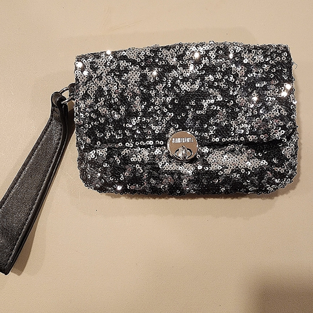 Jennifer Lopez Sequin Black Clutch Bag